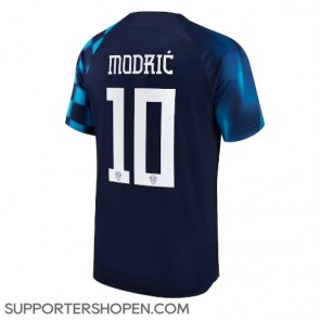 Kroatien Luka Modric #10 Borta Matchtröja VM 2022 Kortärmad